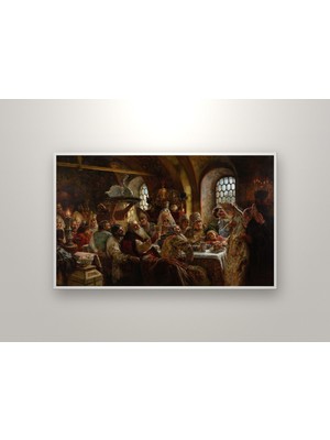 Michu Konstantin Egorovich Makovsky – A Boyar Wedding Feast 1883 Poster, Figüratif Duvar Tablosu