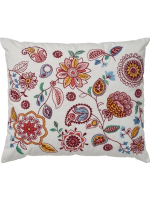 IKEA Fjallfryle Beyaz-Çok Renkli 50X58 cm Kırlent
