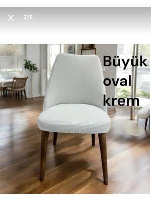 Nurluk Karadesen Büyük Oval Sandalye Kılıfı