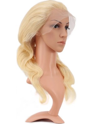 Hsc Bilişim Gerçek Front Lace Daalı Platin Tül Peruk / 60/65CM