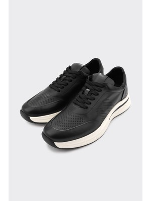 Derinet Hakiki Deri Bağcıklı Erkek Sneaker