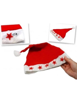 MiraLive Yılbaşı Özel Işıklı Noel Baba Şapkası