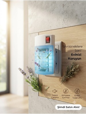 Segy Home Uv Işık Sinek Öldürücü Lamba - Priza Takılan Sinek Kovucu Gece Lambası Sivrisinek Karşıtı Cihaz