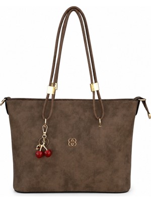 Pololiza Kadın Omuz Çantası Çapraz Askılı Premium Yumuşak Dokulu Raven Büyük Hacimli 4 Gözlü 40X27X10 cm