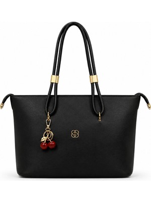 Pololiza Kadın Omuz Çantası Çapraz Askılı Premium Yumuşak Dokulu Raven Büyük Hacimli 4 Gözlü 40X27X10 cm