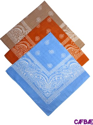 Redi Ridi Cafbaf Renkli Ince Yazlık Bandana 3lü Set