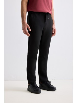 JustBoga Mitsu Erkek Kırışmaz  Regular Fit  Beli Lastikli Bağcıklı Flex Esnek Rahat Jogger Pantolon