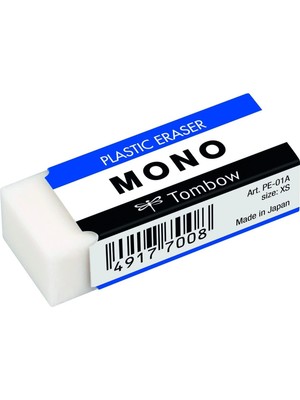 Tombow Mono Silgi, 17X11X43MM, Beyaz