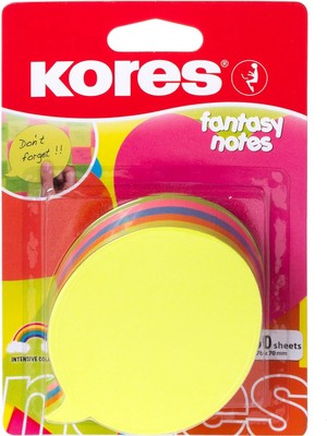 Kores N48707 Yapışkanlı Not Kağıdı Sprehblase, 70 x 70 Mm, 250 Yaprak