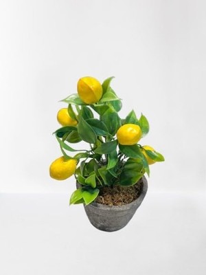 Dekoratif Yapay Limon Ağacı – Saksılı