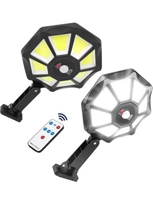 Powermaster ZB-168B Kumandalı Sensörlü Beyaz Solar Aydınlatma