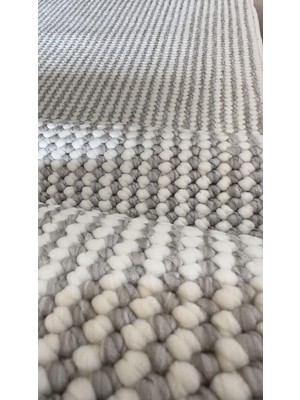 Elvey Home Açık Gri Iskandinav Yumuşak Bukle Minimalist Tozumaz Salon Koridor Oturma Odası Kesm