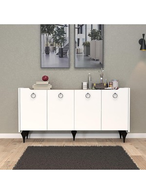 Titanyum Modern Konsol, Çok Amaçlı Dolap, Dresuar, Mutfak Dolabı, Kiler Dolabı, Tv Ünitesi (Me