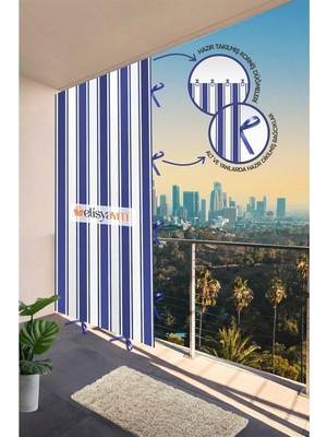 Nivemeshome Balkon Perdesi Branda Güneşlik 6 Renk Seçeneği, 200 x 215 TYBF4HQLNGMH96YC42