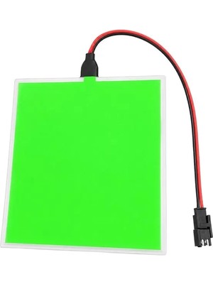 Powermaster PM-37726 100X100MM Elektrominesans (El) 3V LED Panel Yeşil Aydınlatmalı Esnek Yapı