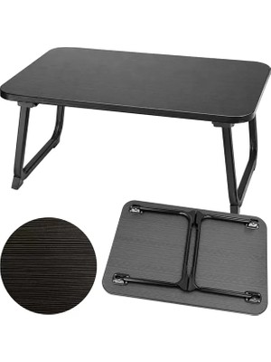 Sunup SN-29695 Katlanabilir Laptop Masası ve Yatak Koltuk Üzeri Tepsisi Siyah 70X48CM