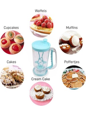 Pancake Machine Mikser Krep Makinesi Hamur Dağıtıcı Mekanizmalı