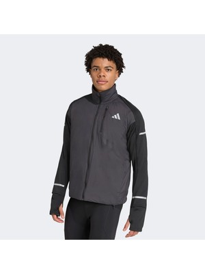 Adidas ADI365 Running Climawarm Erkek Siyah Koşu Rüzgarlığı.-