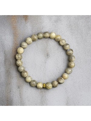 Aura Stone Aurastone Labradorit Doğal Taş Tasarım 8mm Bileklik