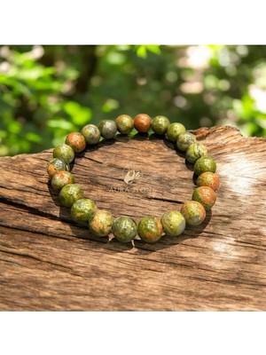 Aura Stone Aurastone Unakit Doğal Taş 8mm Bileklik