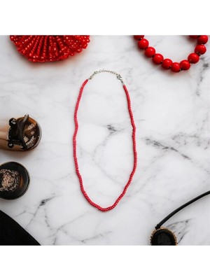 Aura Stone Aurastone Mercan Doğal Taş 3mm Kolye