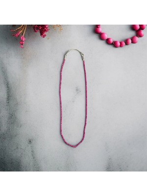 Aura Stone Aurastone Yakut Doğal Taş 2mm Kolye