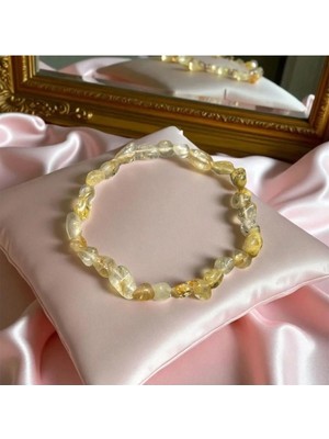 Aura Stone Aurastone Gold Rutil Doğal Taş Tımbıl Bileklik