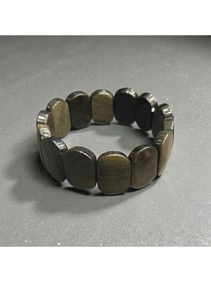 Aura Stone Aurastone Obsidyen Doğal Taş Roleks Bileklik