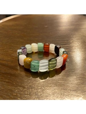 Aura Stone Aurastone Çakra Doğal Taş Roleks Model Bileklik