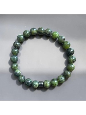 Aura Stone Aurastone Yeşim Taşı A+ Doğal Taş 8 mm Bileklik