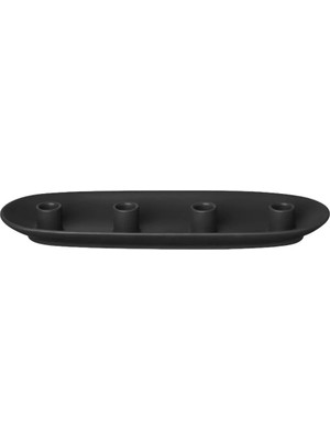 Blomus Vela Oval Mumluk Siyah 40 cm