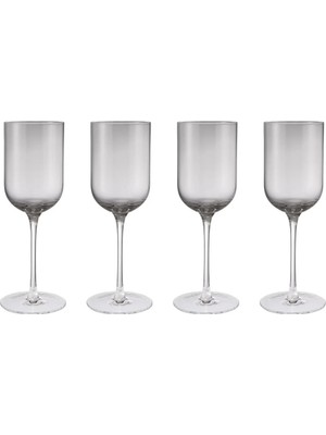 Blomus Fuumı 4'lü Beyaz Şarap Kadehi Seti Füme Renk 310 ml