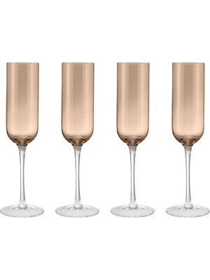 Blomus Fuumı 4'lü Şampanya Kadehi Seti Kahve Renk - 220 ml
