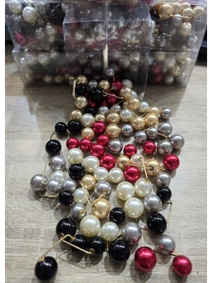 Melodi Scarf Kadın Çok Amaçlı Yaka Gömlek Pantolon Etek Agrafı Birleştirici Karışık Renk Iğne 12 Adet