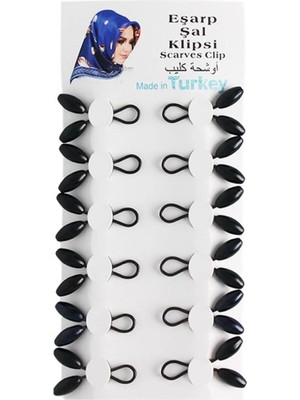 Melodi Scarf Tesettür Eşarp Şal Klipsi Paket - Desen