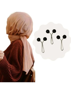 Melodi Scarf Tesettür Eşarp, Türban, Şal, Klipsi - Tesettür Eşarp ve Şal Klipsi - Inci Tasarım - 12'li Paket