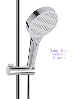 Romena Valtemo Krom Büyük Boy El Duşu 14CM Çap