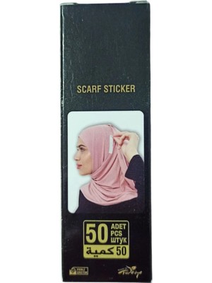 Melodi Scarf Tesettür Eşarp Şal Kaydırmaz Bant - Tutucu Sticker - Sabitleyici Stiker - Kaymaz Stiker 50 Adet