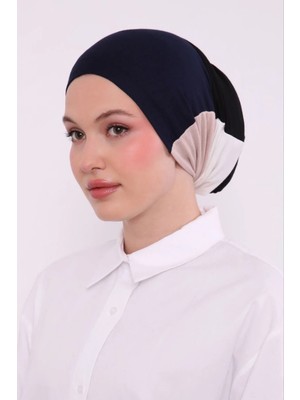 Melodi Scarf Tesettür 4 Renkli Önü Dikişsiz Likralı Pratik Iki Ucu Açık Boru 4 Farklı Kullanımlı Hazır Bone