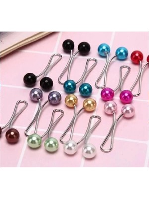 Melodi Scarf Tesettür 12'li Başörtü Türban Klips Şal, Eşarp Kıskaç Damla Model Klips 12'li Türban Klipsi Iğne