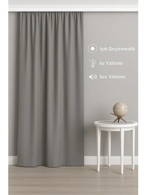 MRC Tekstil Taç Işık Geçirmez Termal Blackout Karartma Sate Perde