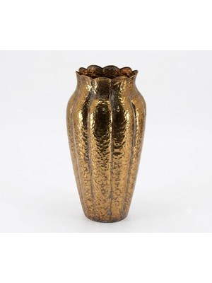 Panalı Metal Dekoratif Vazo Orta Boy 46,5 x 24,5 cm