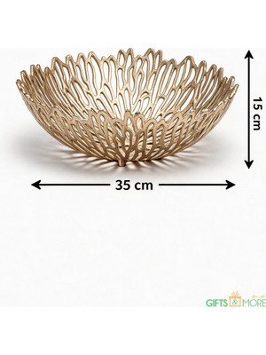 Gfsmore Antık Metal Kafes Kase-4