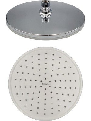Romena Valtemo Deluxe Krom Yuvarlak Tepe Duş Başlığı 24 cm