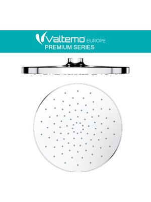 Romena Valtemo Grando Krom Yuvarlak Tepe Duş Başlığı 22 cm