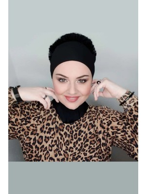 Flora Tekstil Fırfır Bone Tesettür Bone