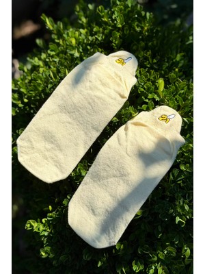Lou Socks Unisex Muz Nakışlı Spor Patik Çorap