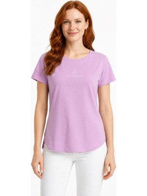 Neden Tekstil Kadın Basic & Baskılı Yuvarlak Yaka T-Shirt