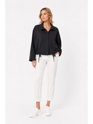 Neden Tekstil Kadın Oversize Siyah Spor Hırka