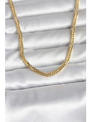 BYZM cm 14K Gold Renk Zincir Model 45 cm Kadın Kolye